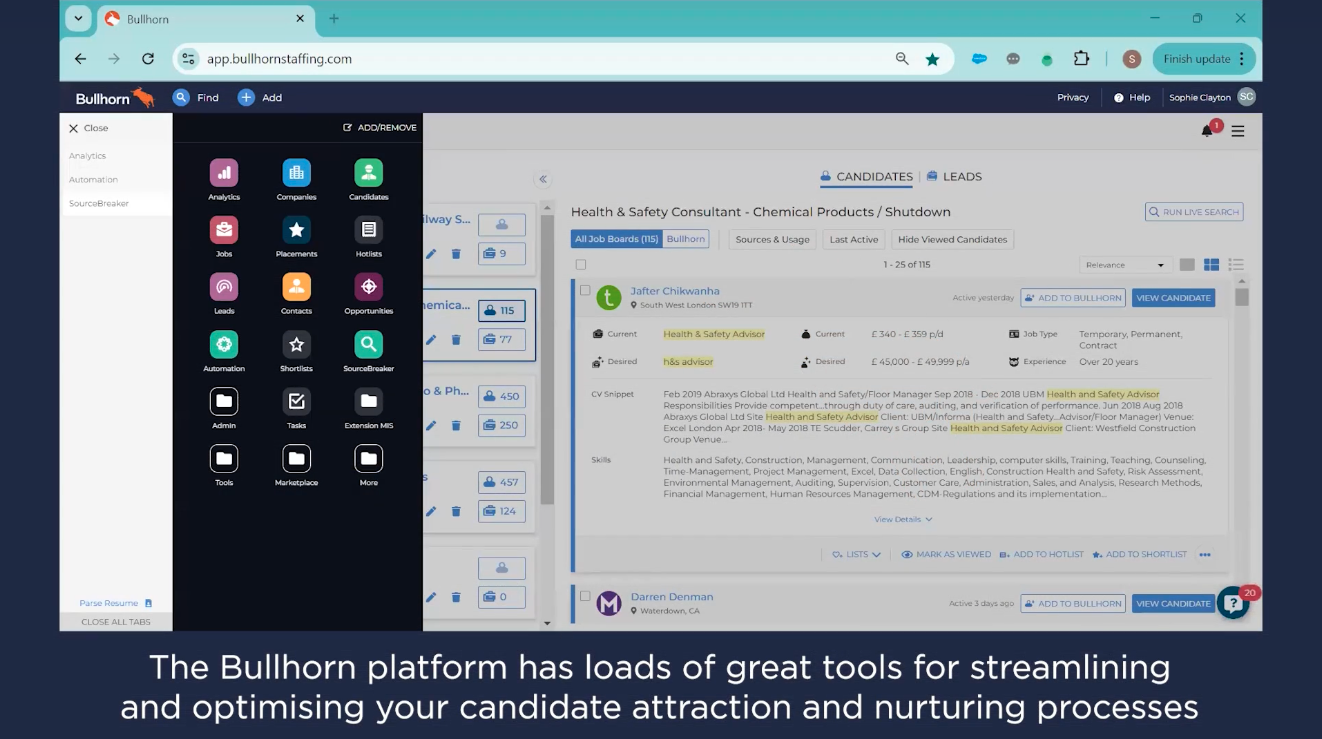 Top Tools for Candidate Attraction and Nurturing Snippet video screenshot